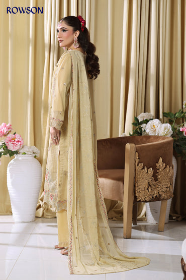 RANA ARTS--ESHAL Luxury EMB Chiffon Pakistani Three-Piece