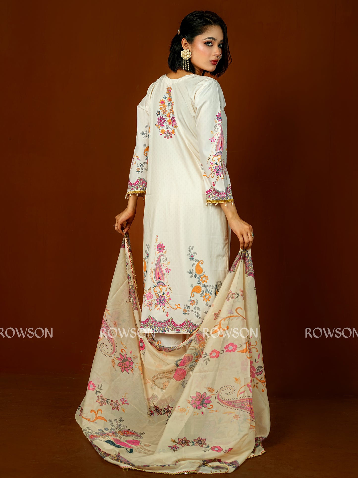 Relaxed Fit Ethnic Printed Three-Piece