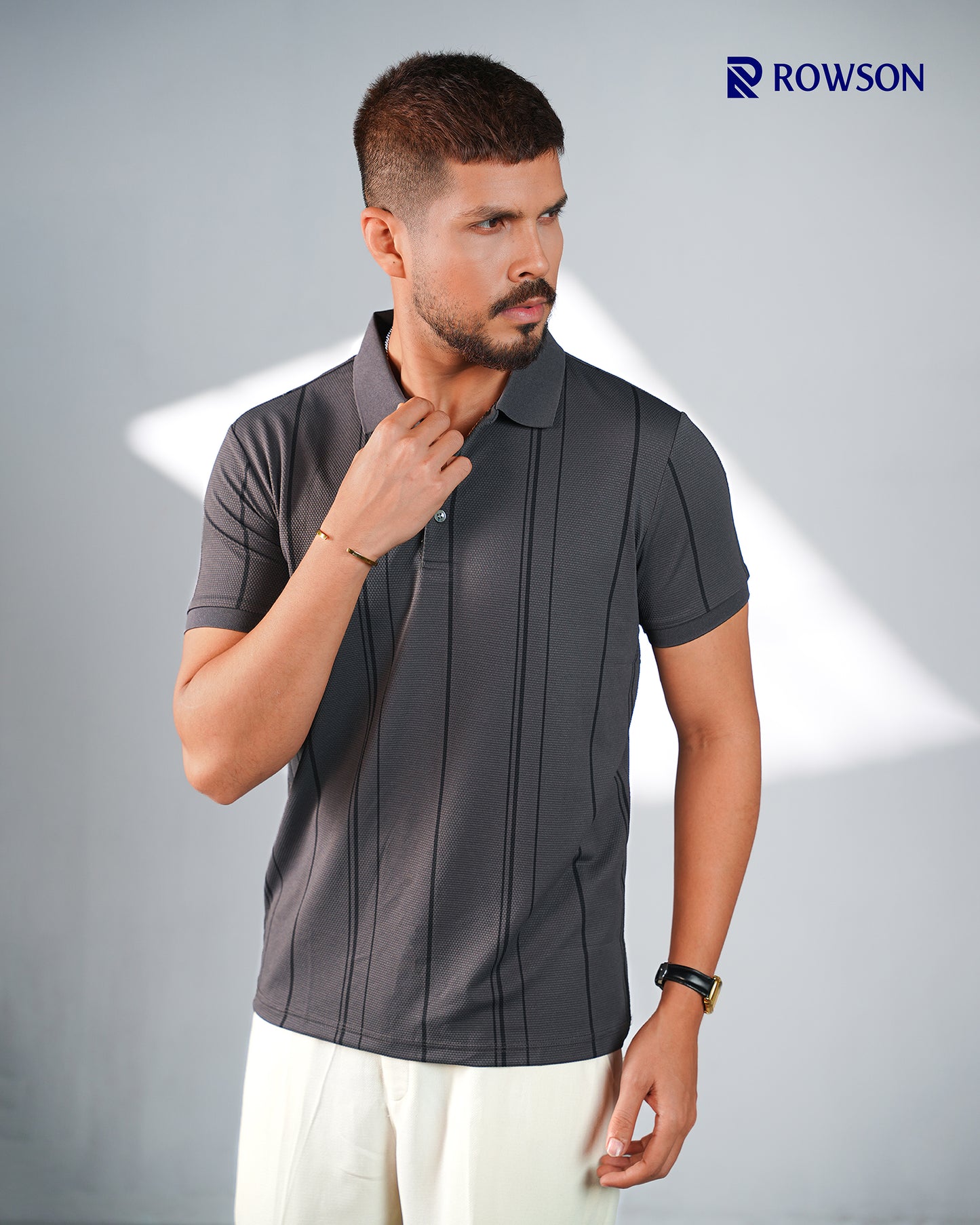 Chinese Imported Luxury Polo - Charcoal Gray