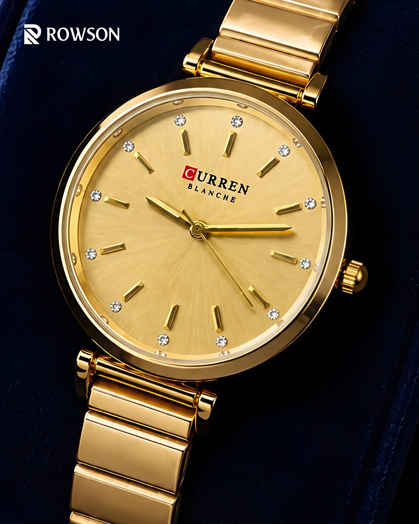 Curren Classic Watch – Champagne Gold