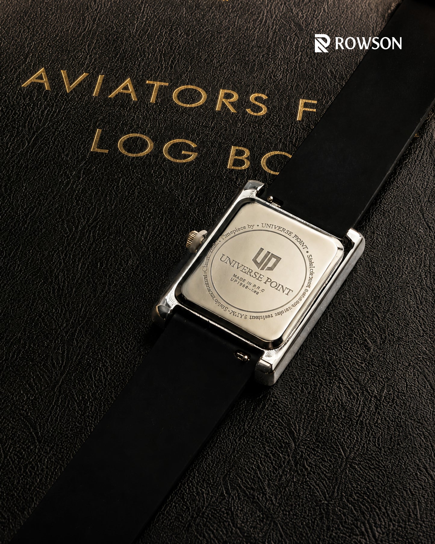 Universe Point Silver Tank - Rectangular Dial Men's Watch