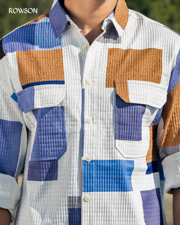 ColorBlock Patch Shirt