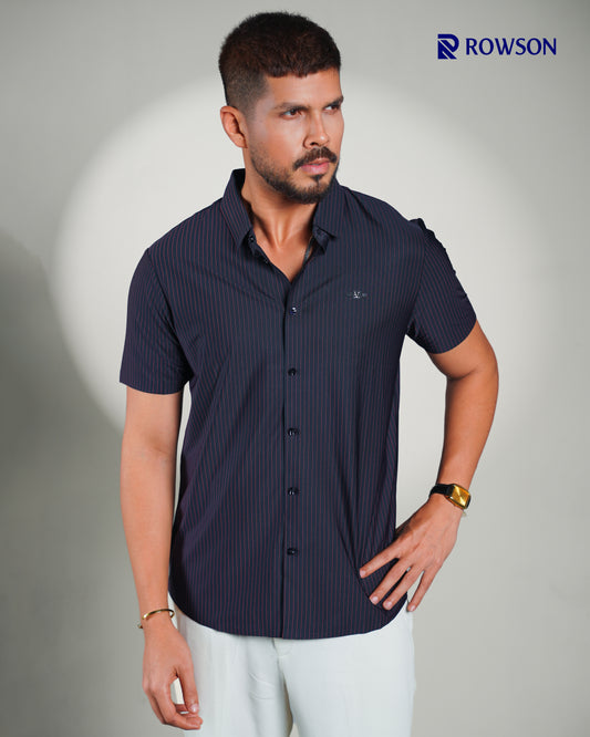Obsidian Stripe Premium Half Shirt