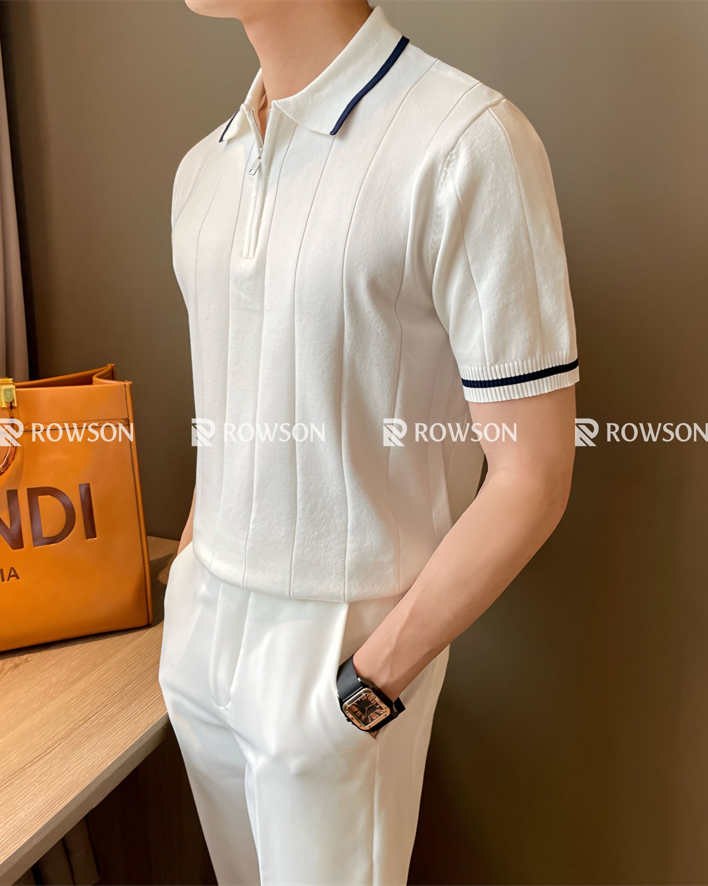 The Gentleman Zip-Collar Polo