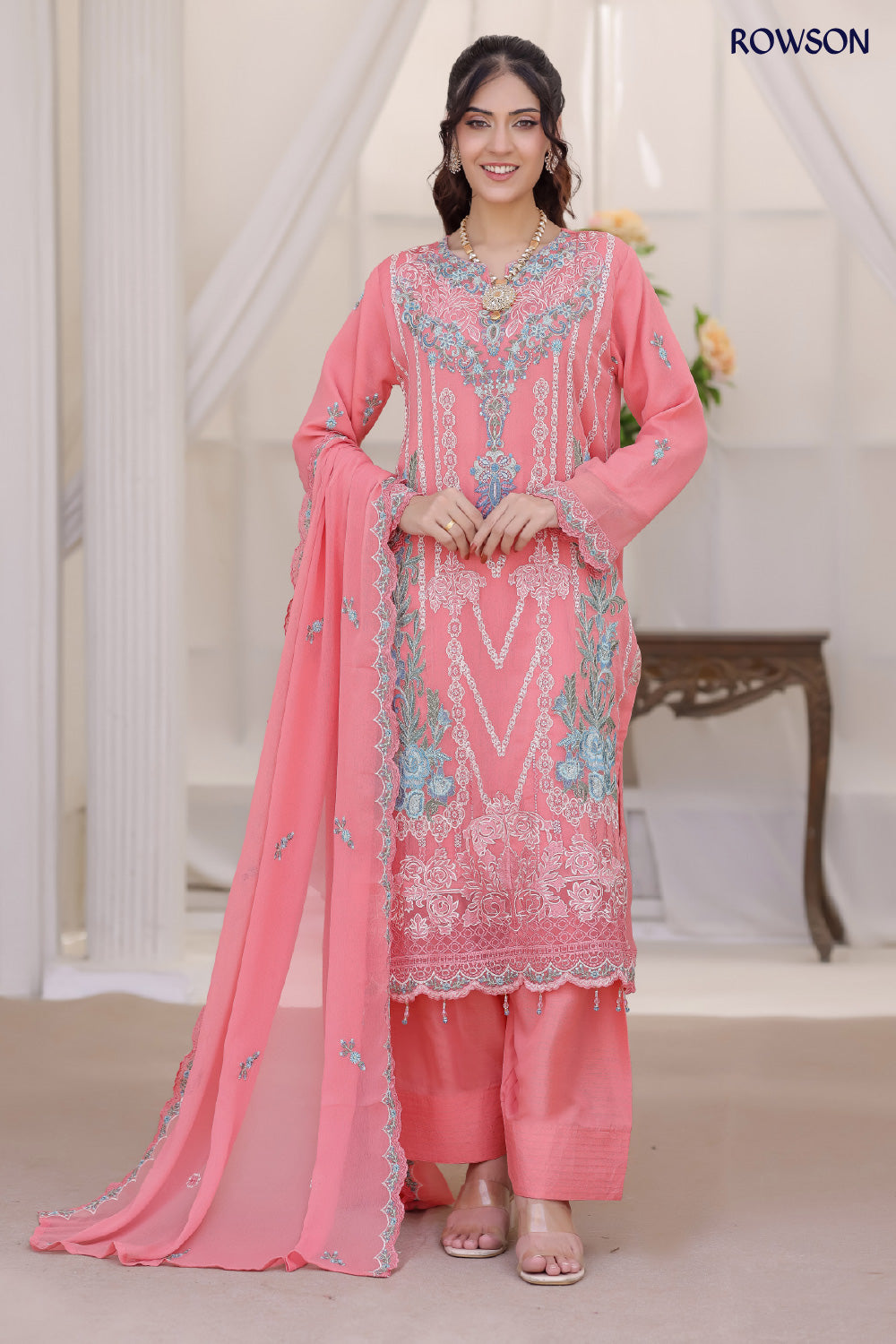 Glory Dream Rana Gold Pakistani 3 Piece Dress  Rowson