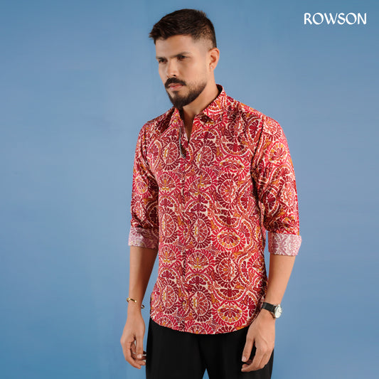 Royal Vermilion Full Shirt