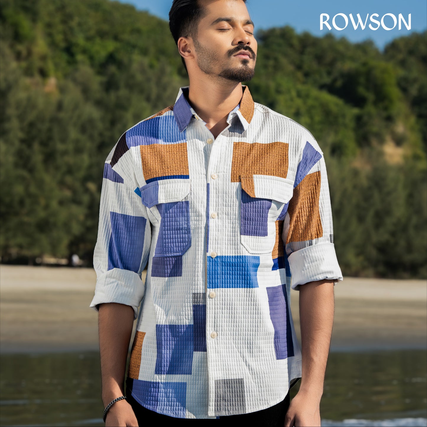 ColorBlock Patch Shirt