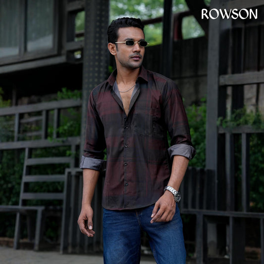 Aura Classic Deep Maroon Shirt