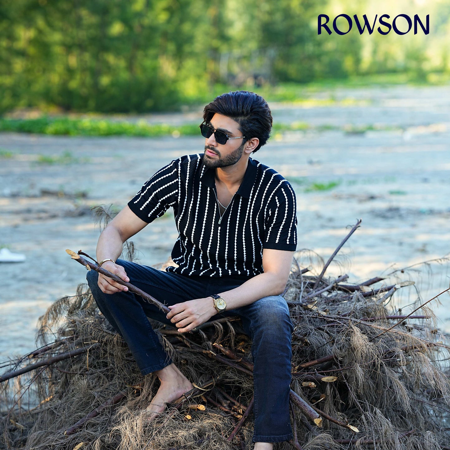 Black Nova Retro Polo