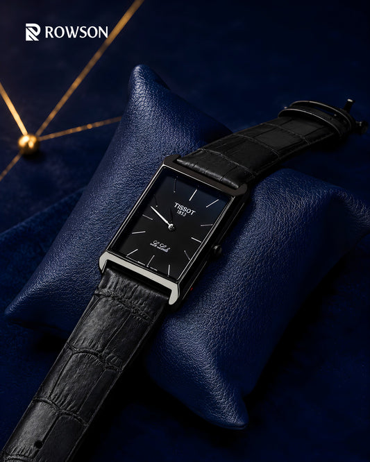 Prestige Elegance Leather Watch - Black