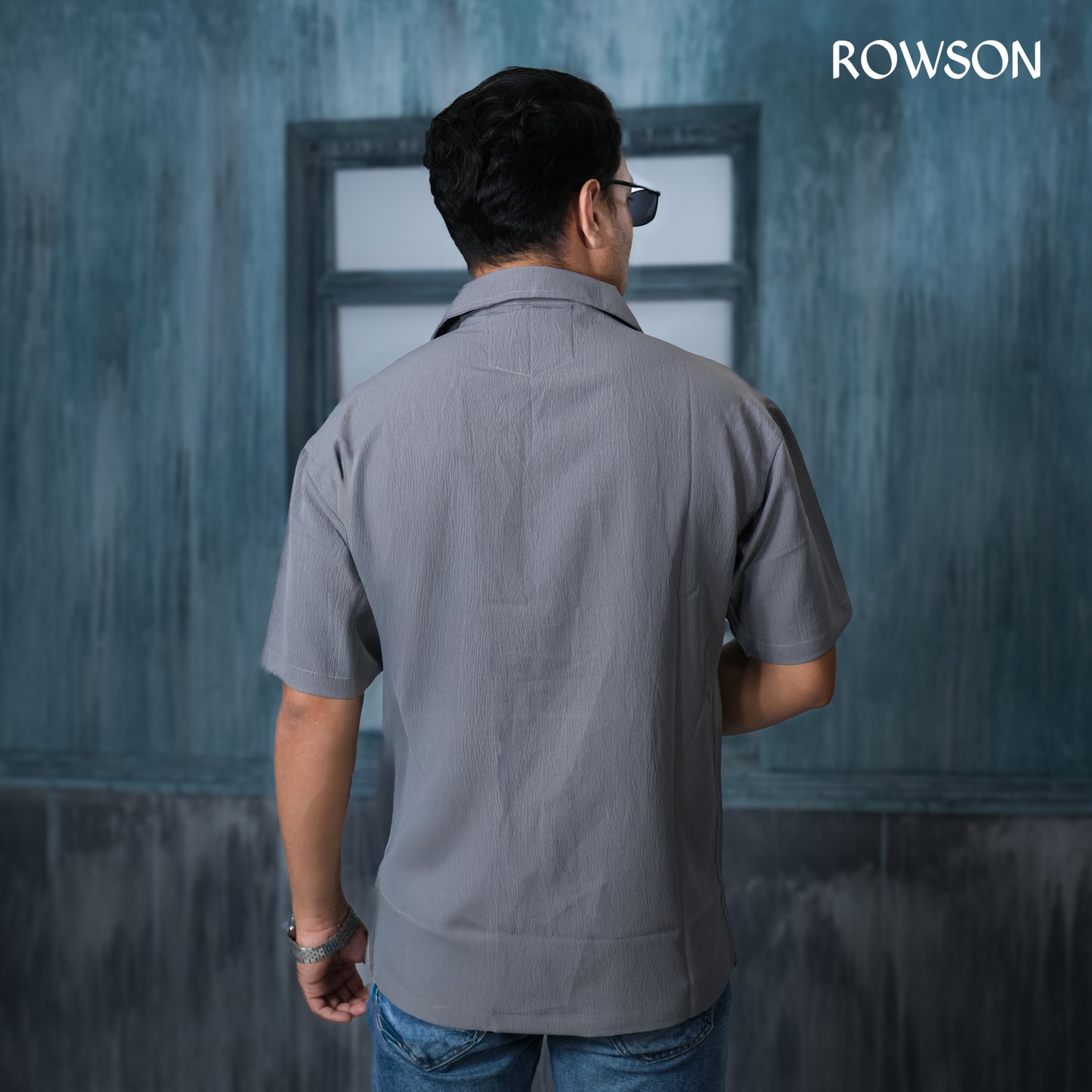 Chinese Soft Zafran Fabrics Semi Drop Shoulder Shirt - Deep Maroon