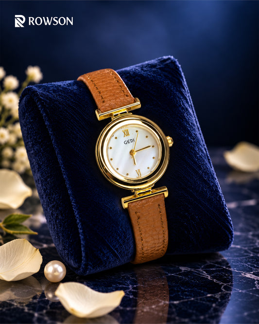 GEDI Luna Classic Watch (Brown Belt)
