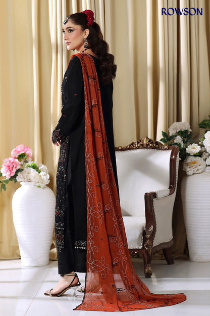 RANA ARTS--ESHAL Luxury EMB Chiffon Pakistani Three-Piece