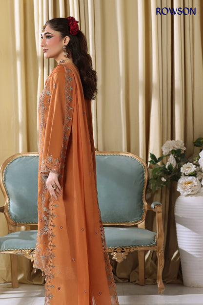 RANA ARTS--ESHAL Luxury EMB Chiffon Pakistani Three-Piece