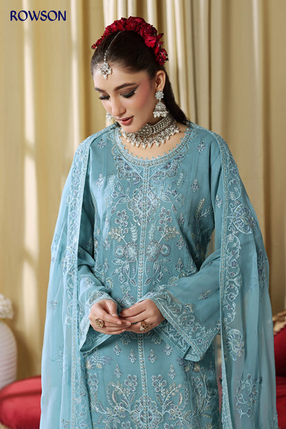 RANA ARTS--ESHAL Luxury EMB Chiffon Pakistani Three-Piece