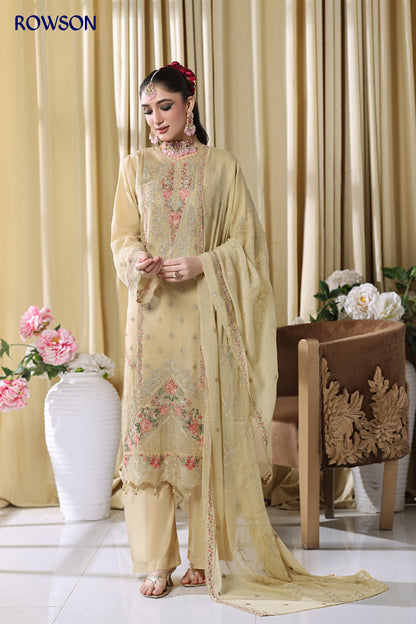 RANA ARTS--ESHAL Luxury EMB Chiffon Pakistani Three-Piece