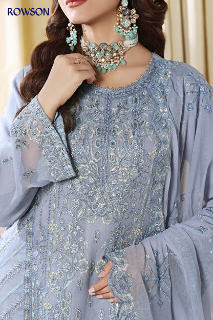 RANA ARTS--ESHAL Luxury EMB Chiffon Pakistani Three-Piece