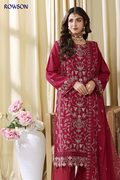 RANA ARTS--ESHAL Luxury EMB Chiffon Pakistani Three-Piece