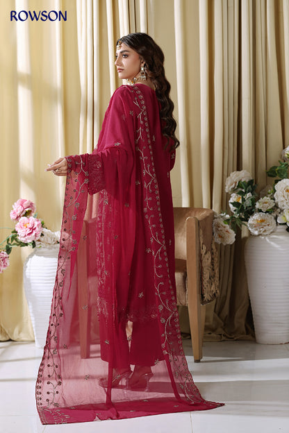 RANA ARTS--ESHAL Luxury EMB Chiffon Pakistani Three-Piece