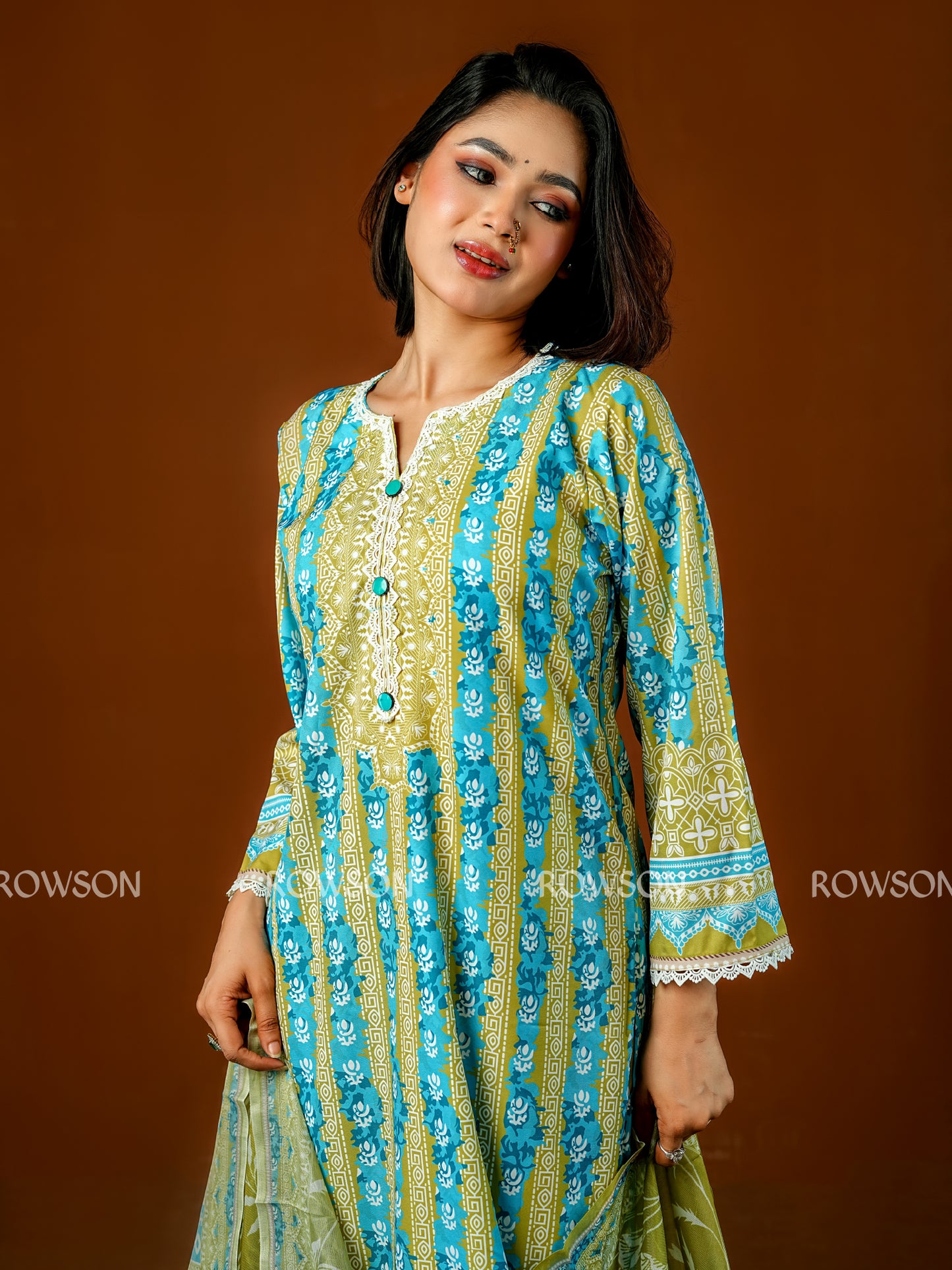 Soft Fit Signature Print Three-Piece