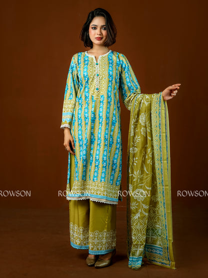 Soft Fit Signature Print Three-Piece