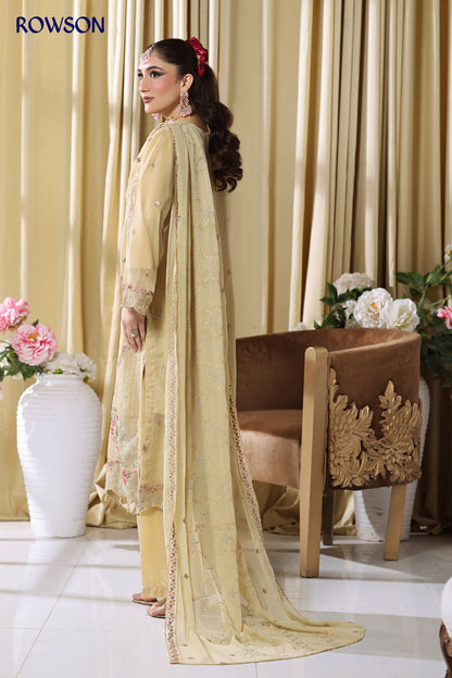 RANA ARTS--ESHAL Luxury EMB Chiffon Pakistani Three-Piece
