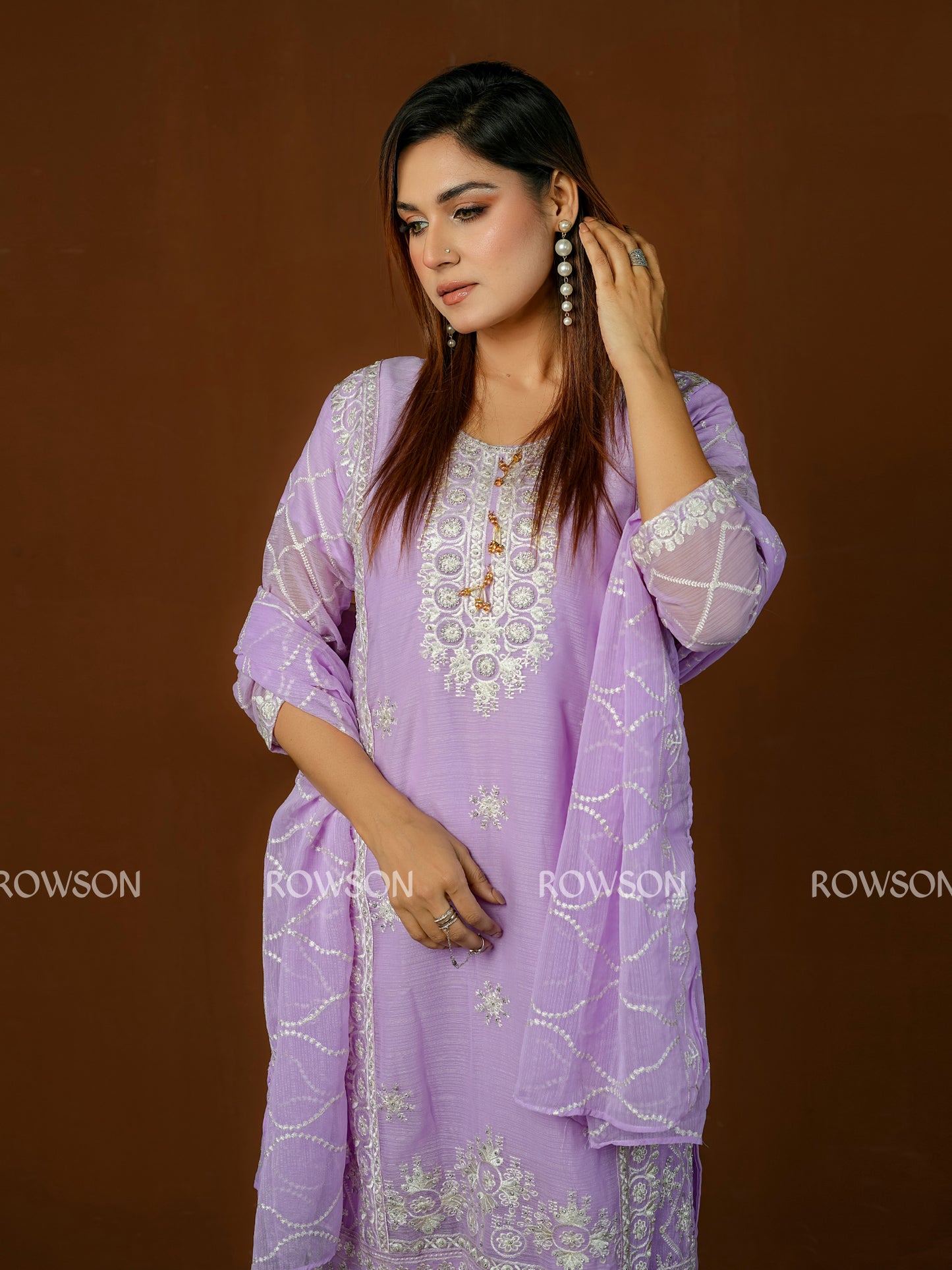 Soft Fit Luxury Embroidered Three-Piece