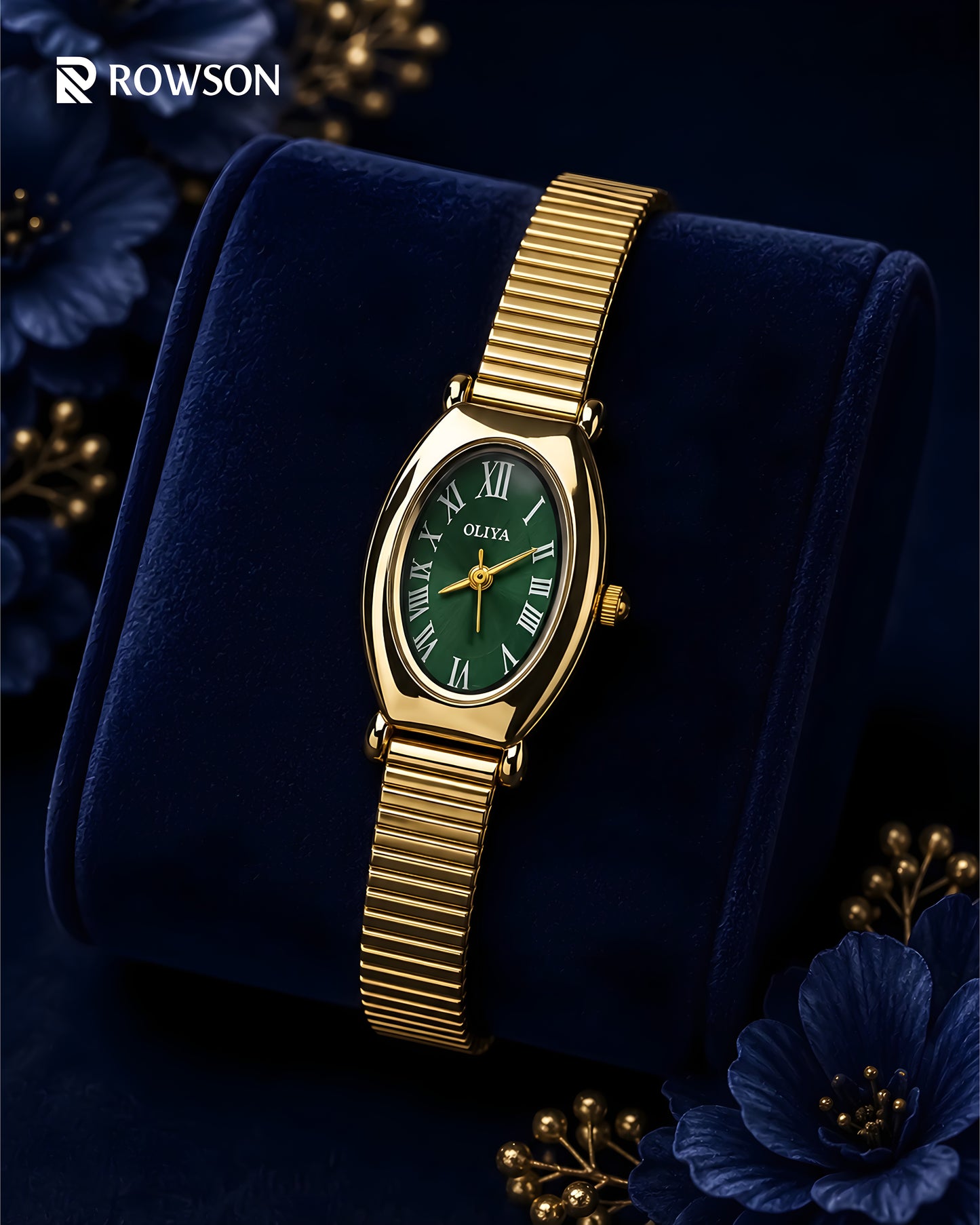 OLIYA Royale Watch — Emerald Green Dial