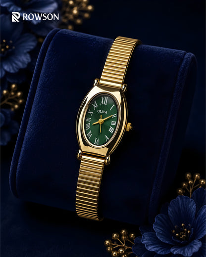 OLIYA Royale Watch — Emerald Green Dial