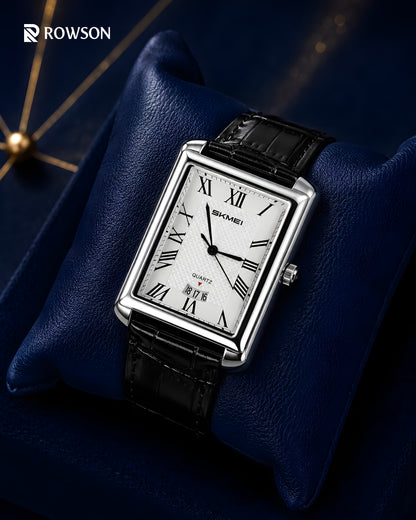 Imperial Black Leather Watch
