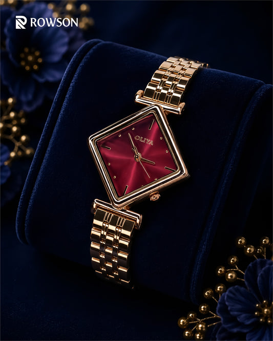 OLIYA Crimson Luxe  Watch