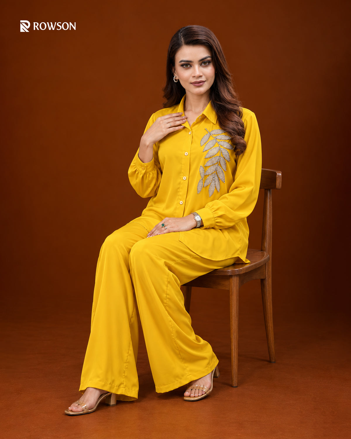 Ember Elegance Co-Ord Set - Mustard Yellow