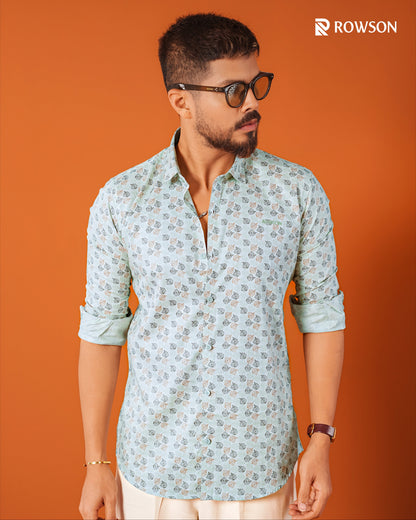 Mint Mosaic Luxe Full Shirt