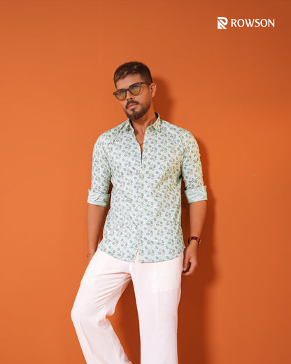 Mint Mosaic Luxe Full Shirt