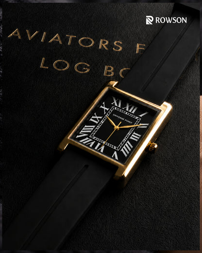 Universe Point Golden Tank - Rectangular Dial Men's Watch