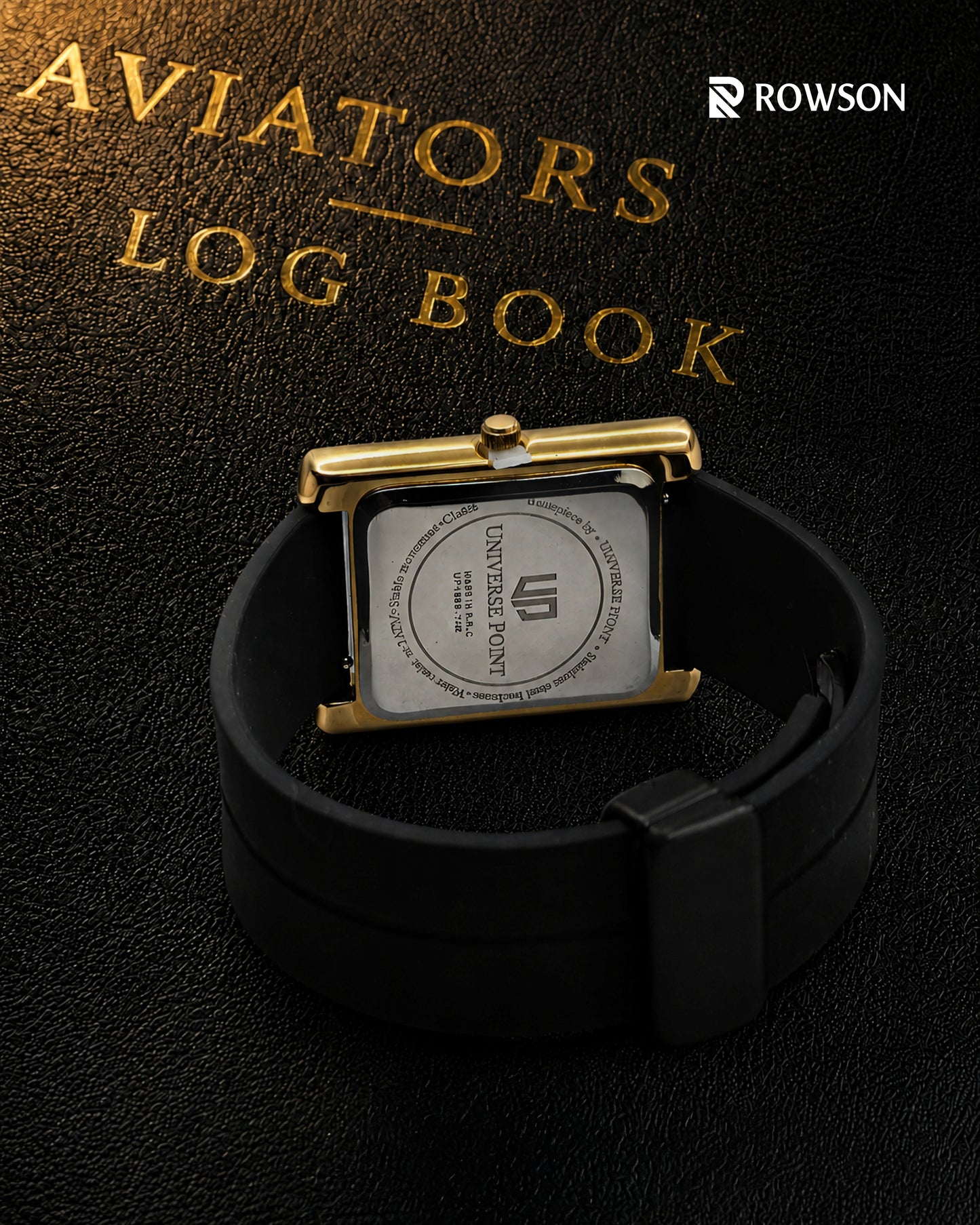 Universe Point Golden Tank - Rectangular Dial Men's Watch