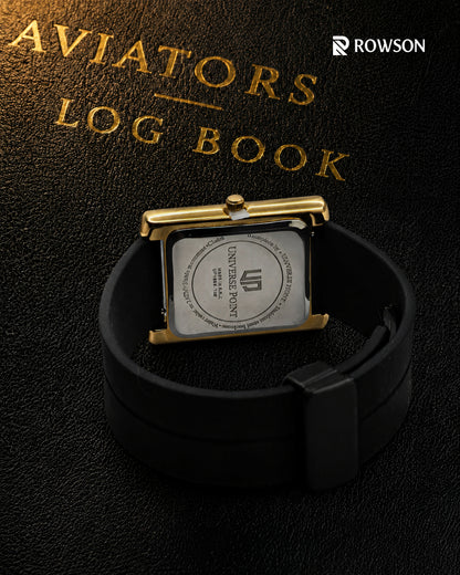Universe Point Golden Tank - Rectangular Dial Men's Watch