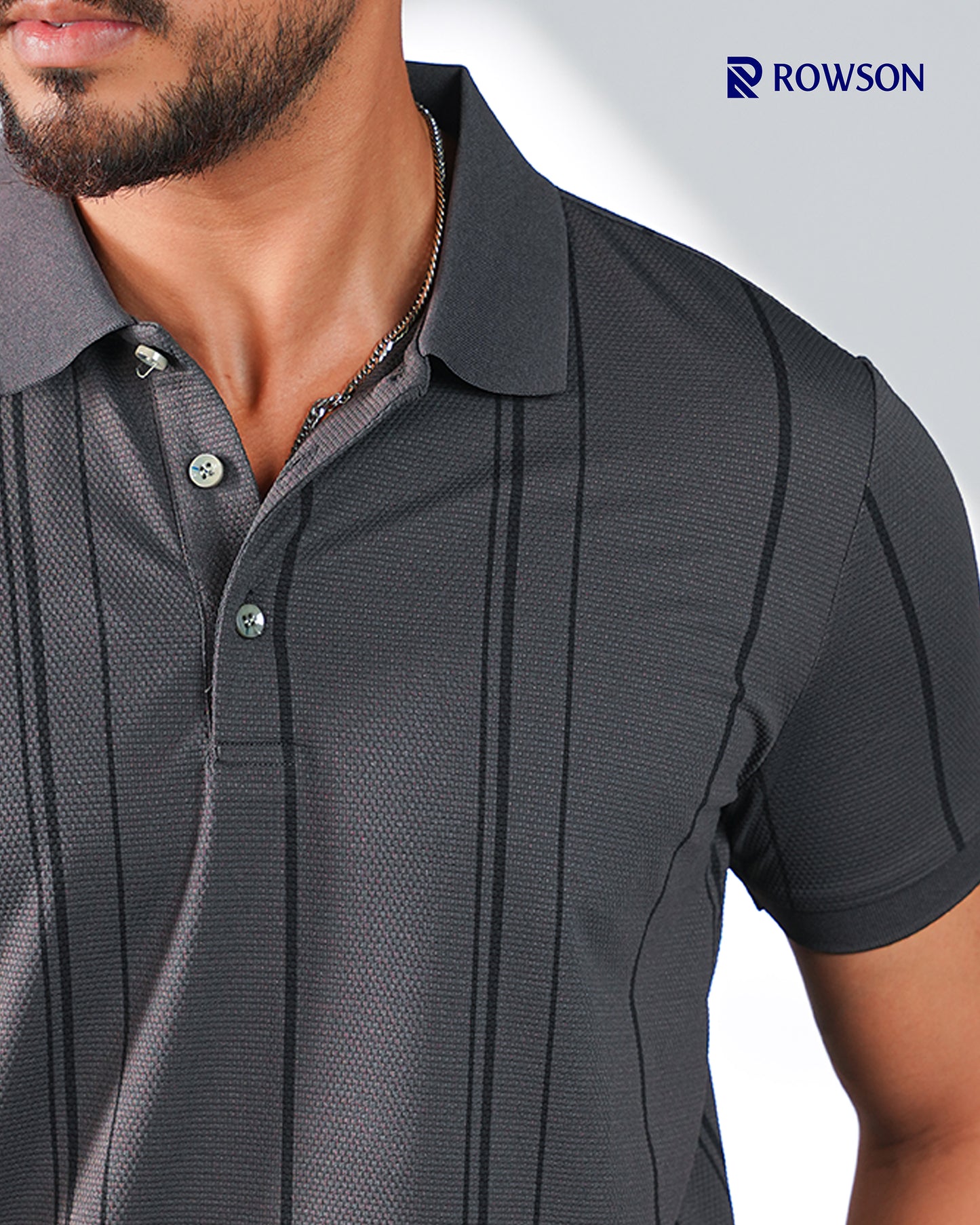Chinese Imported Luxury  Polo - Charcoal Gray