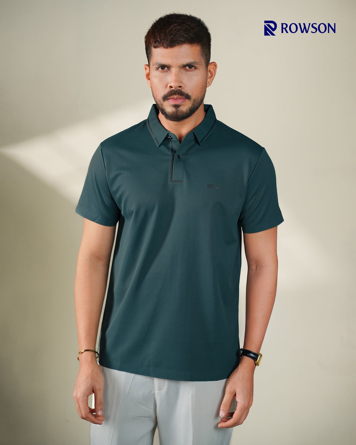 Imported Nova Textured  Polo - Deep Teal