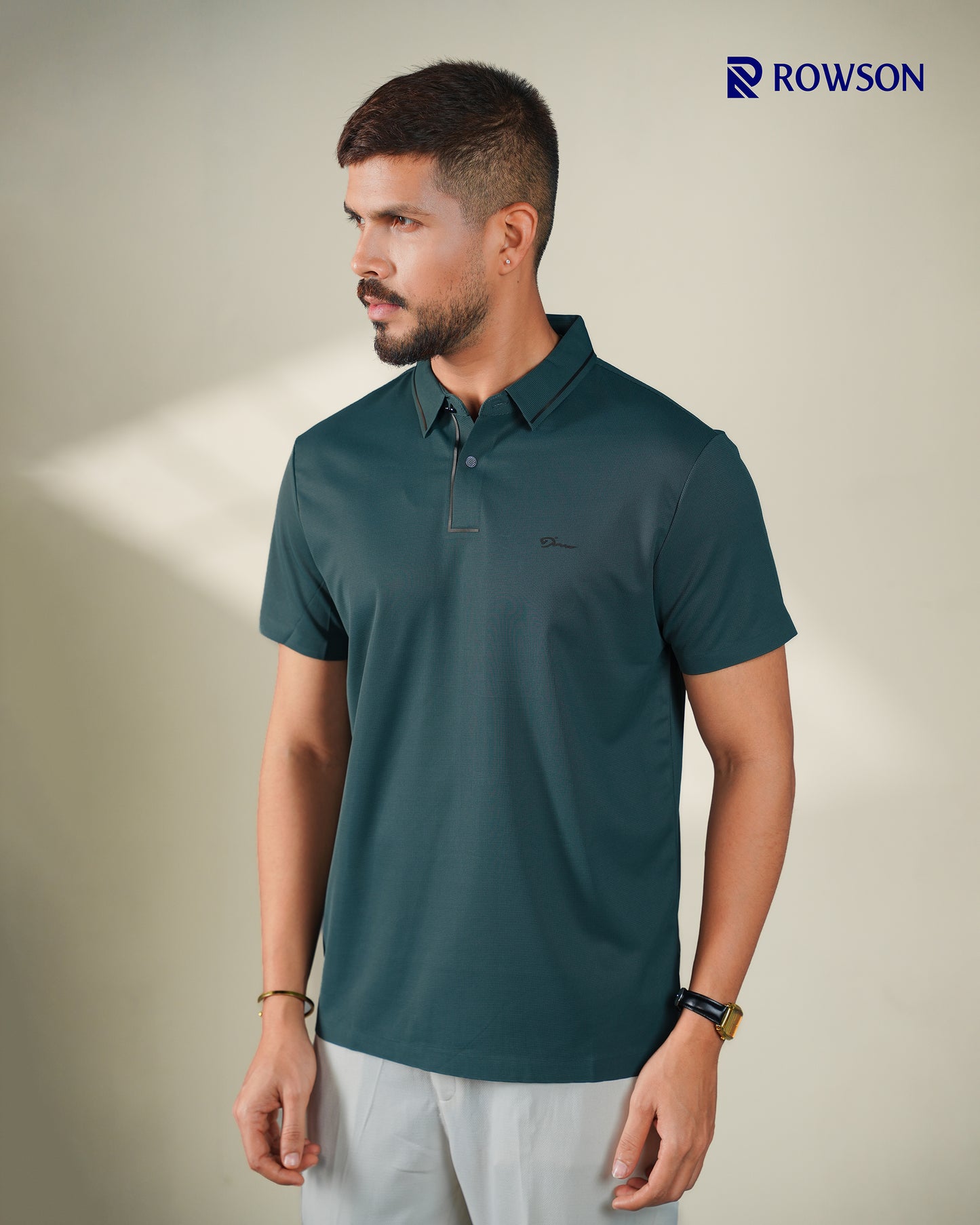 Imported Nova Textured  Polo - Deep Teal