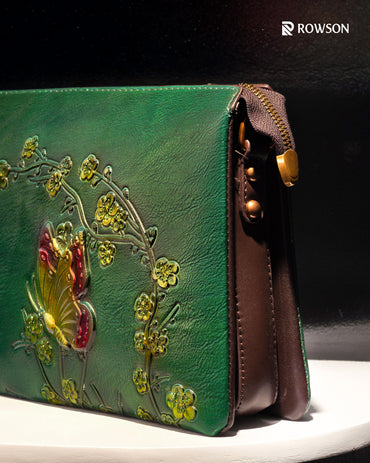 Emerald Butterfly Luxe Bag