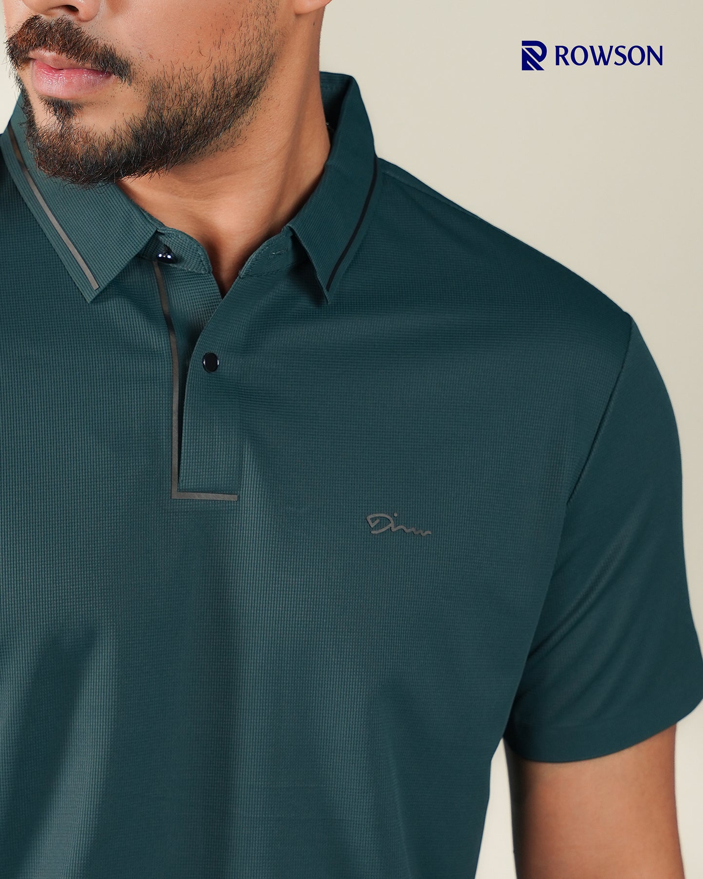 Imported Nova Textured  Polo - Deep Teal