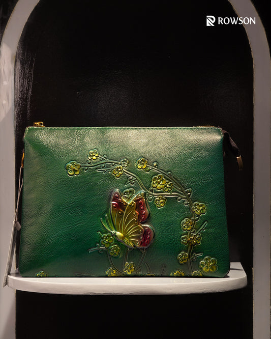 Emerald Butterfly Luxe Bag