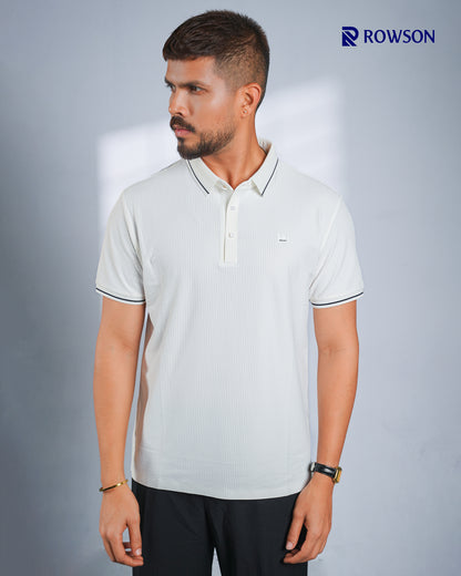 Royal Essence Polo - Pearl White