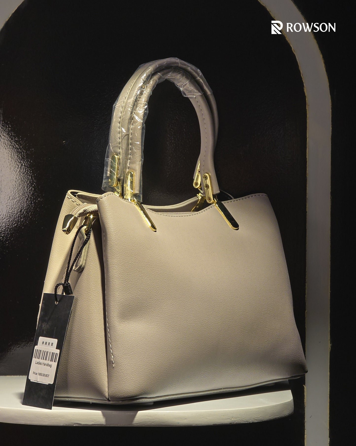 Ivory Blossom Luxe Handbag