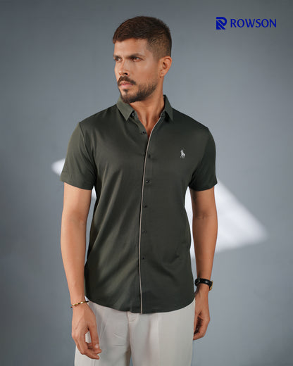 The Elite Gentleman Shirt - Olive