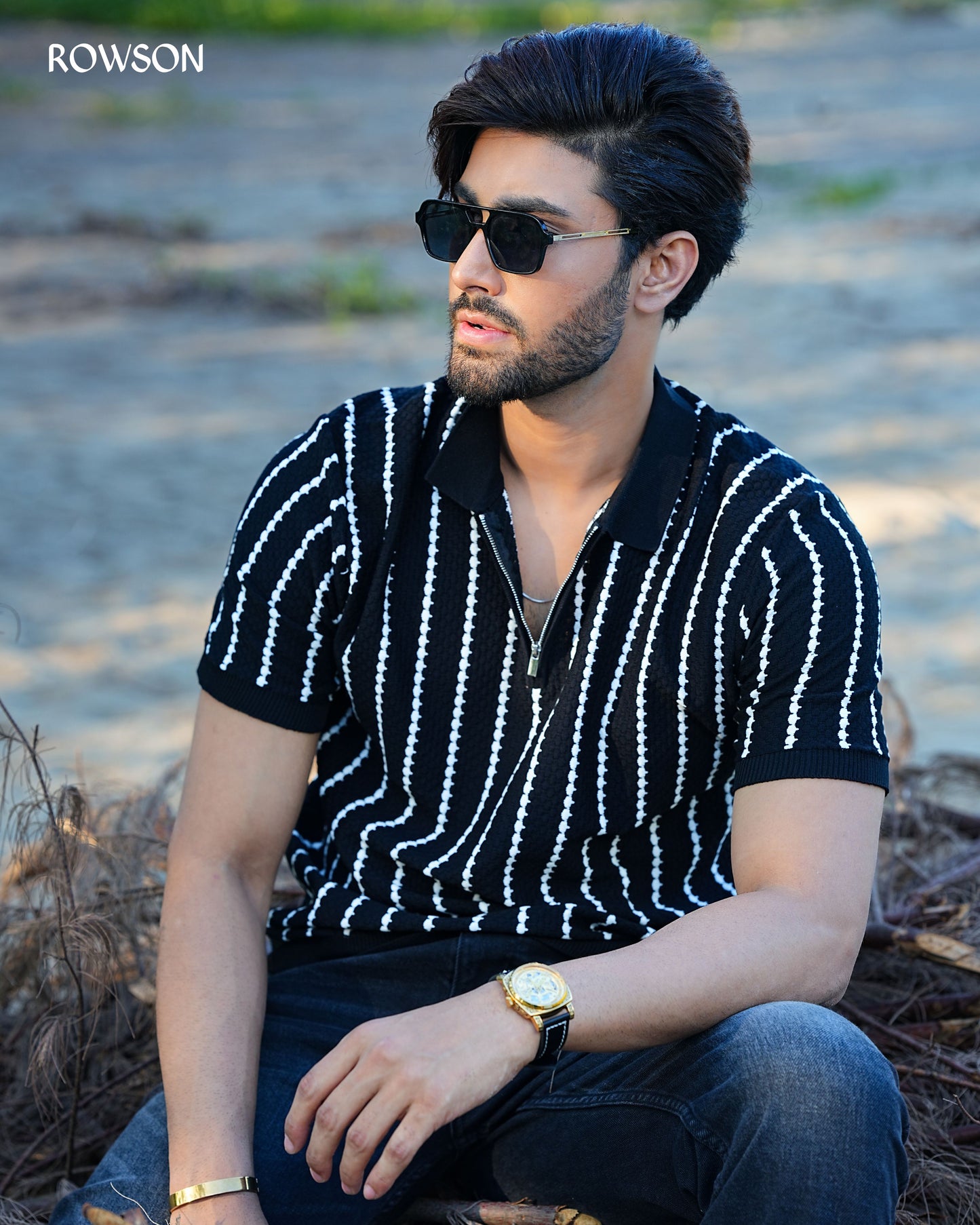 Black Nova Retro Polo