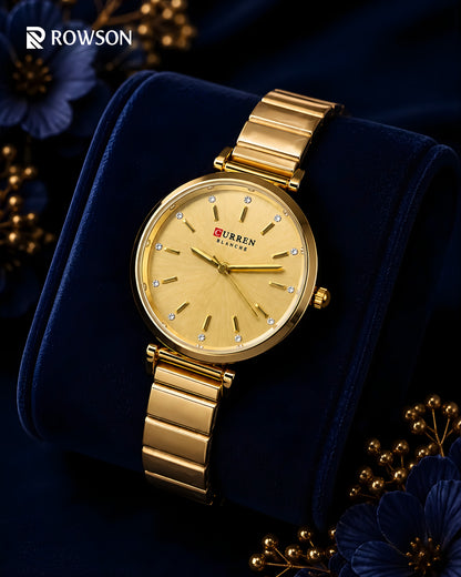 Curren Classic Watch – Champagne Gold