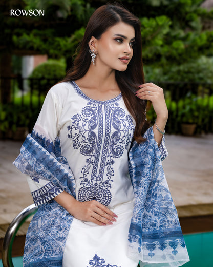Blue Haven Embroidered Three-Piece