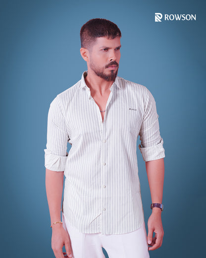 Silver Stripe Signature Full Shirt
